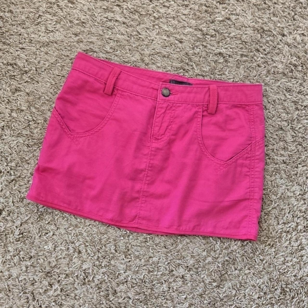 Y2K Armani Exchange Pink Micro Mini Skirt Cargo Utility Size 0 Petite - Picture 4 of 8